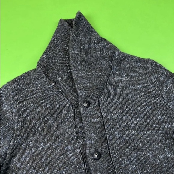 RRL double RL made in USA wool cotton shawl collar cardigan - Picture 4 of 9